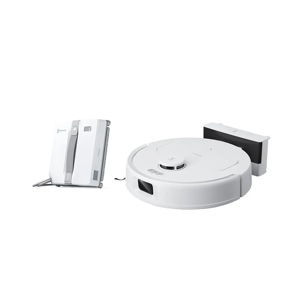 Ecovacs N20E Robot Süpürge ve Winbot Mini Cam Silme Robotu 2li Temizlik Seti