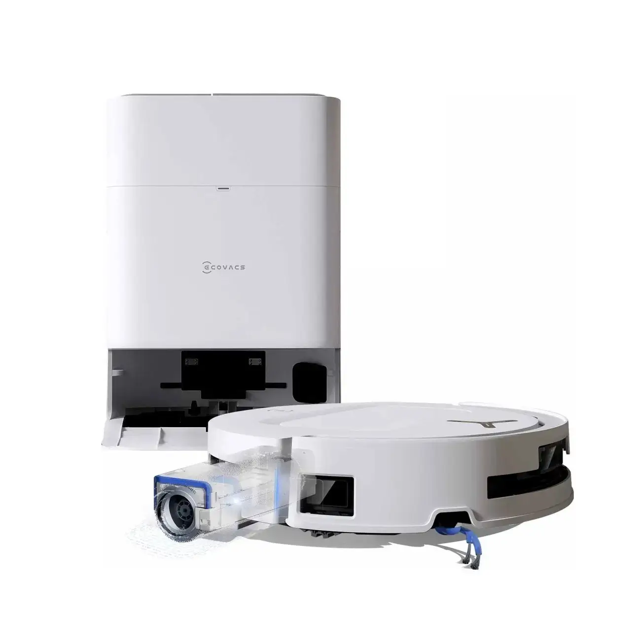 Ecovacs T80 Omni Robot Süpürge ve Paspas 20.000PA Zerotangle 3.0 75°c Sıcak Sulu Paspas Yıkama