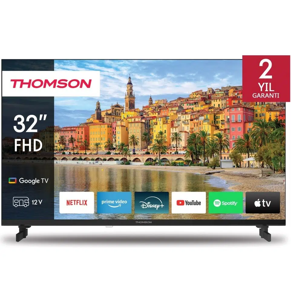 THOMSON Outlet 32" 12V 80 Ekran Fhd Google Smart LED Tv-Uydu Alıcılı 32FG2S14C (Outlet)