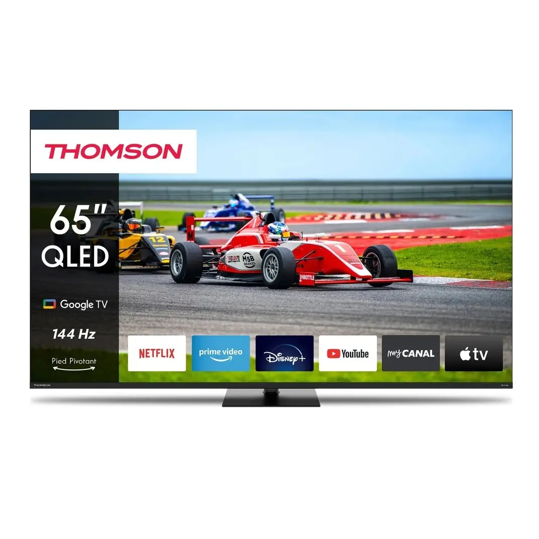 Thomson 65QG7C14 65”164 Ekran Uydu Alıcılı 4K Ultra HD Google Smart 144 Hz QLED Pro TV